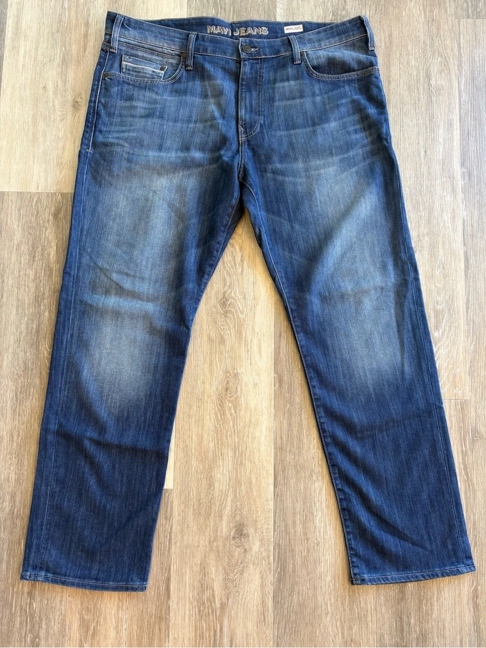 Mavi Myles Mid-Rise Straight Leg Medium Wash - Men’s 38/32